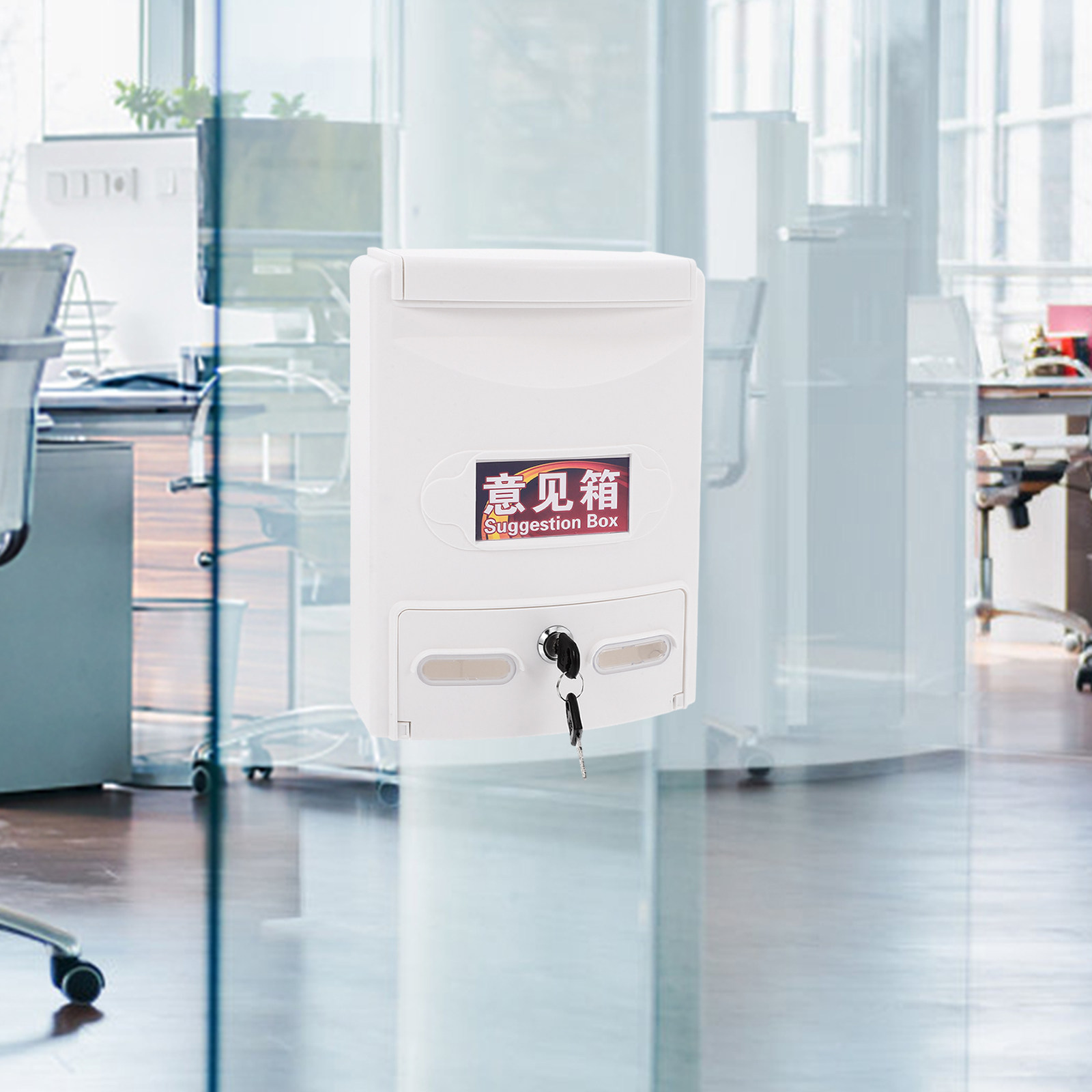 Lockbox Key Secure - Ballot Box with Lock and Mounted