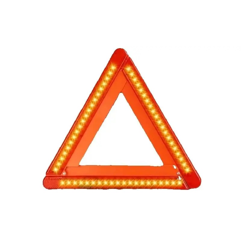 Emergency Exit Sign - Foldable LED Warning Triangle Safety Emergency