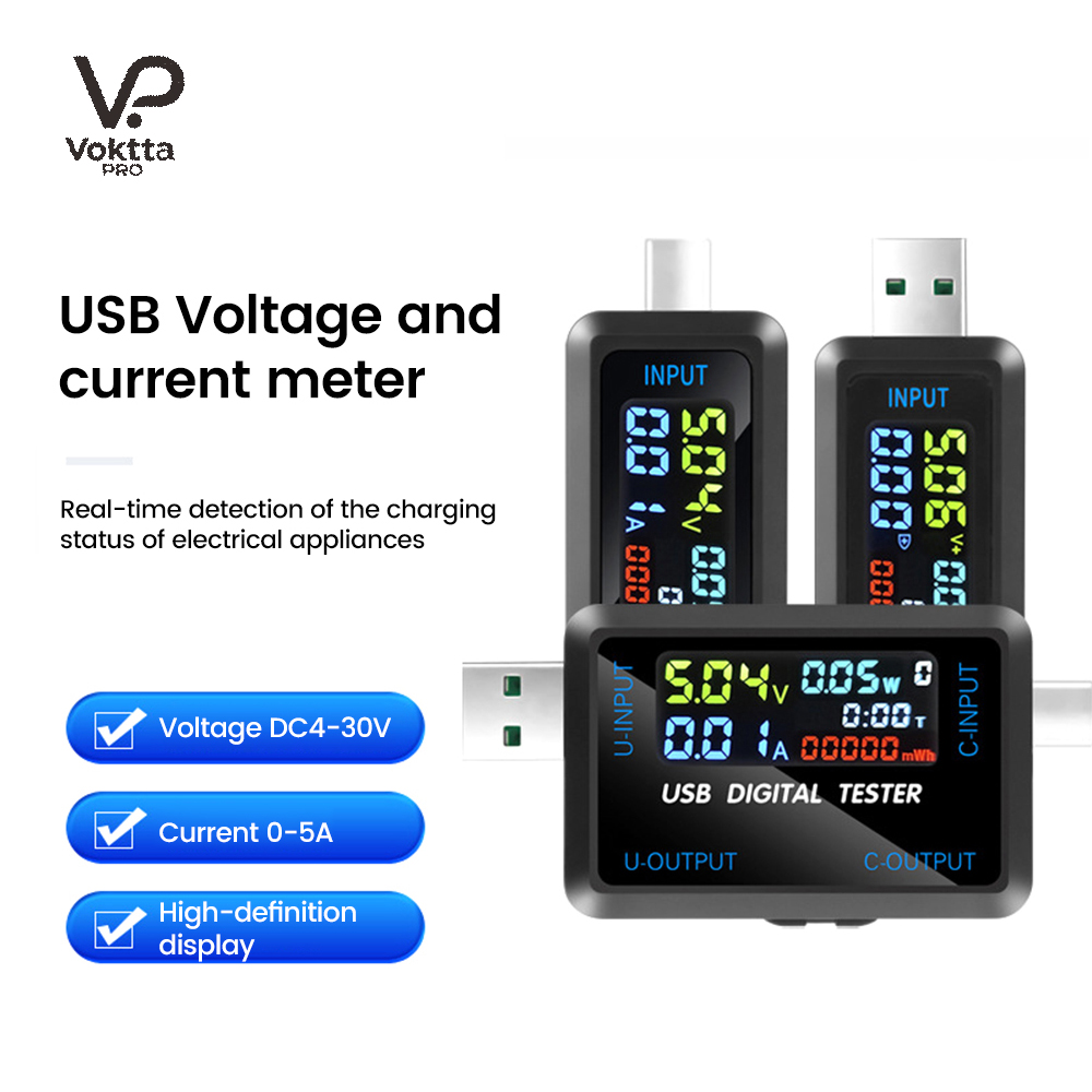 USB Tester 10 in 1 DC Digital  - Co Detector Plug avaliação e preço