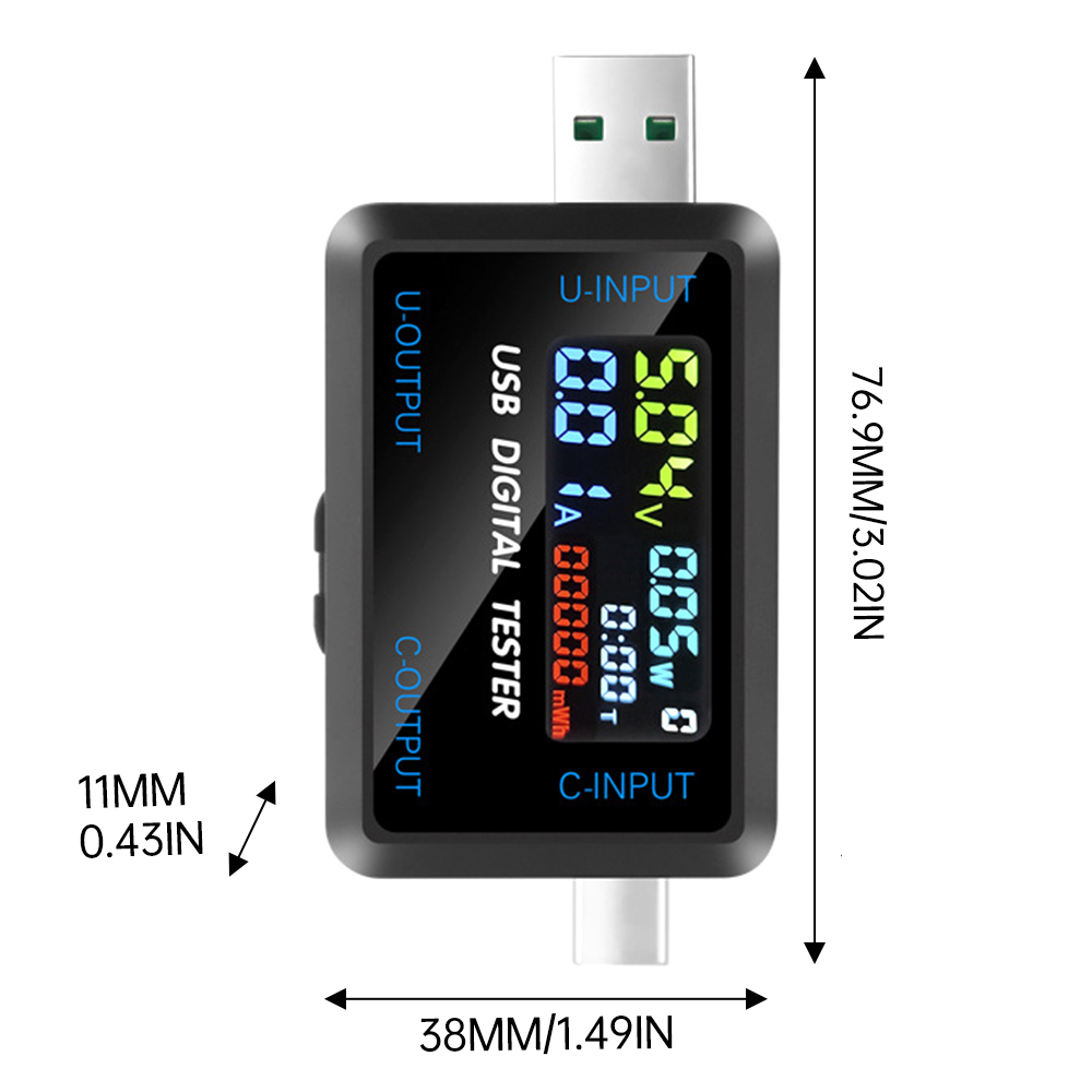 USB Tester 10 in 1 DC Digital  - Co Detector Plug avaliação e preço