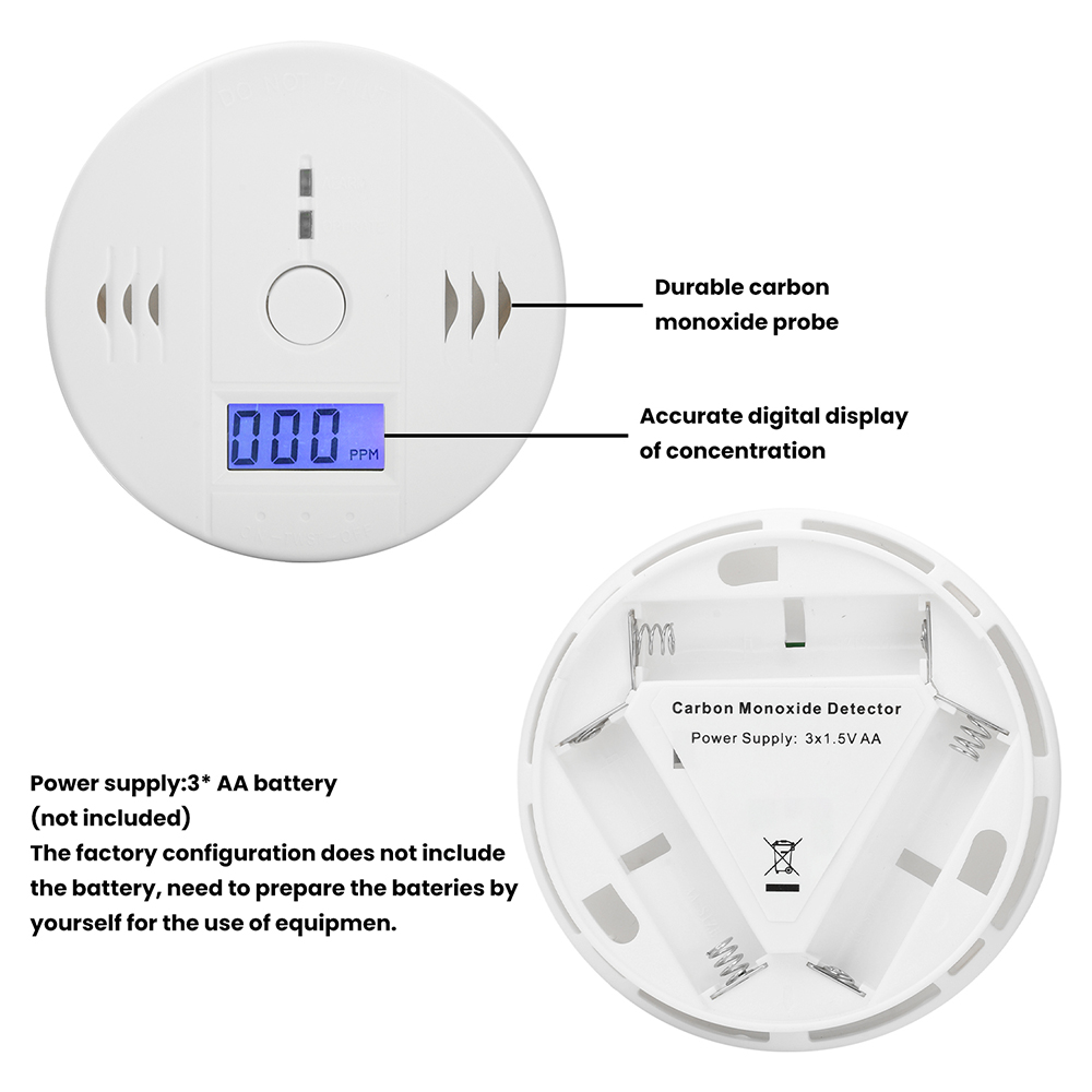 Carbon Monoxide Alarm Smoke Al - Smoke Detector Interconnected avaliação e preço