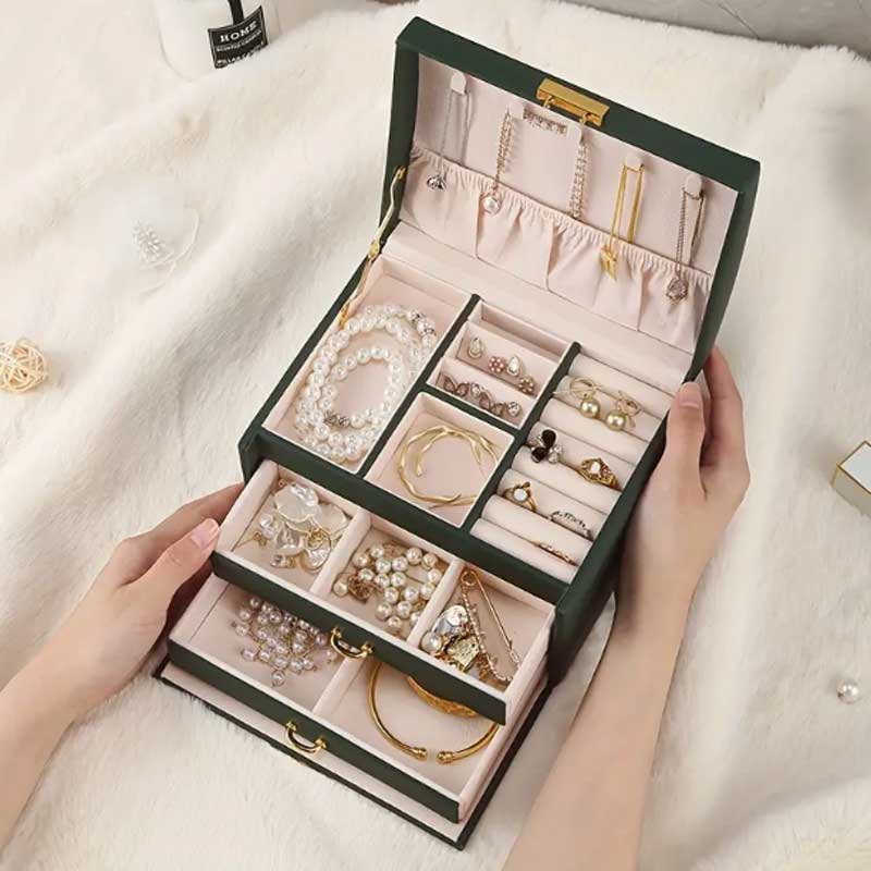 Three Drawer Handheld Jeweller - Lockbox Key Secure avaliação e preço