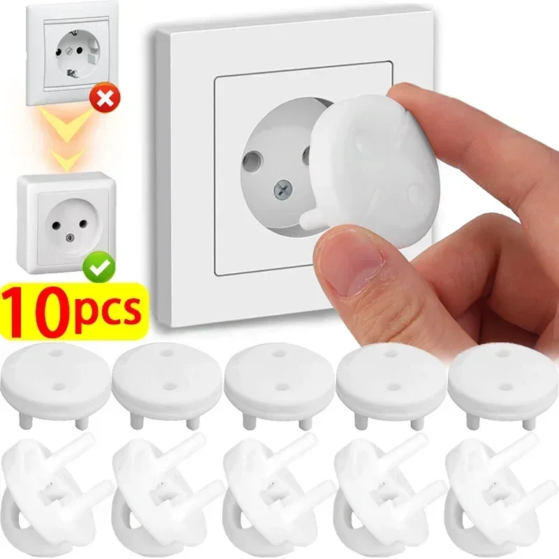 White Electrical Safety Socket - Outlet Cover Baby avaliação e preço