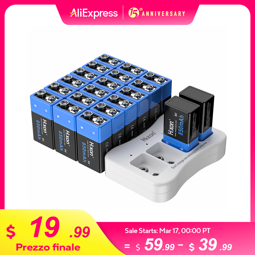 6f22 850mAh 9v Lithium Recharg - Smoke Detector Interconnected avaliação e preço