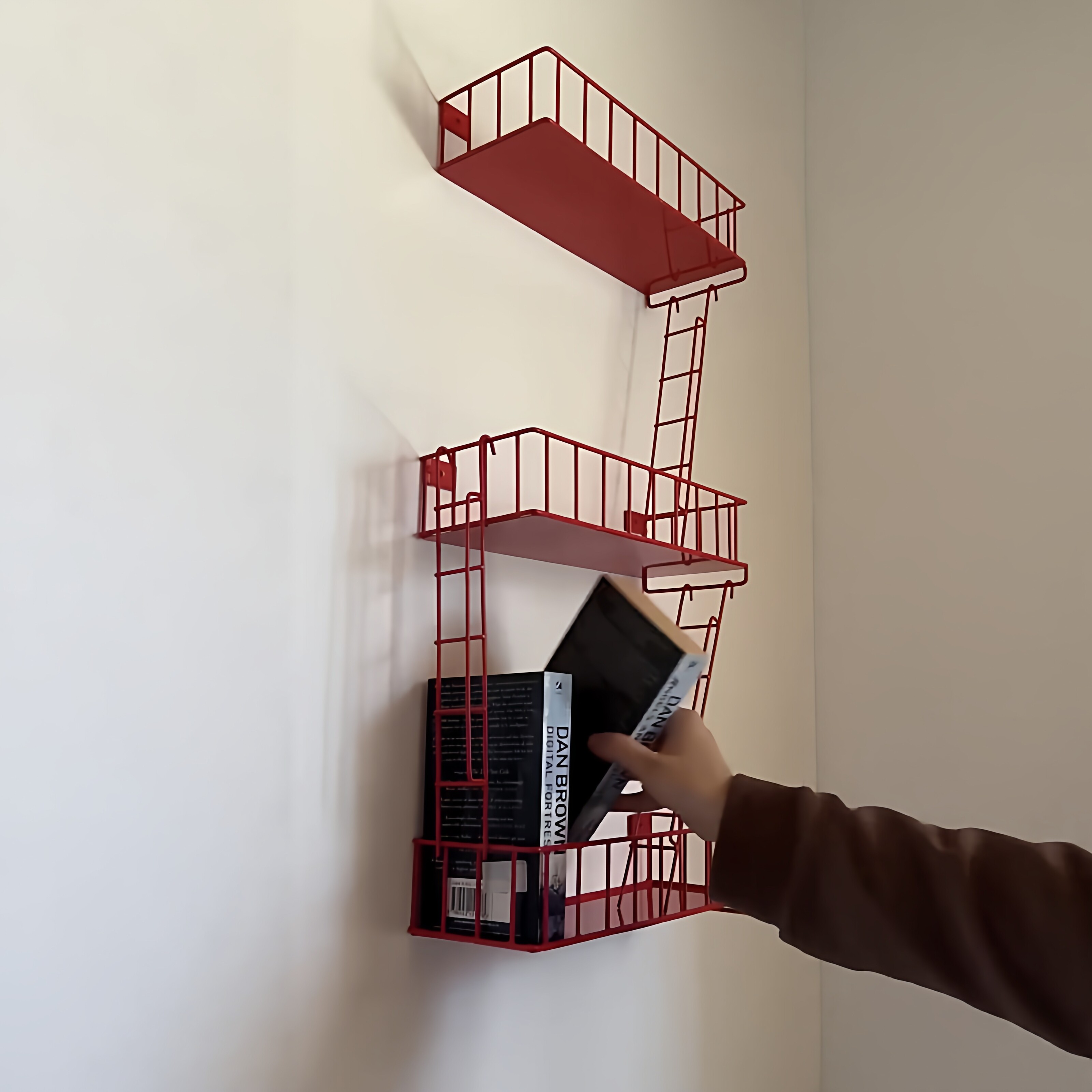 Fire Escape Wall Shelf, 3-Tier - Fire Escape Ladder avaliação e preço