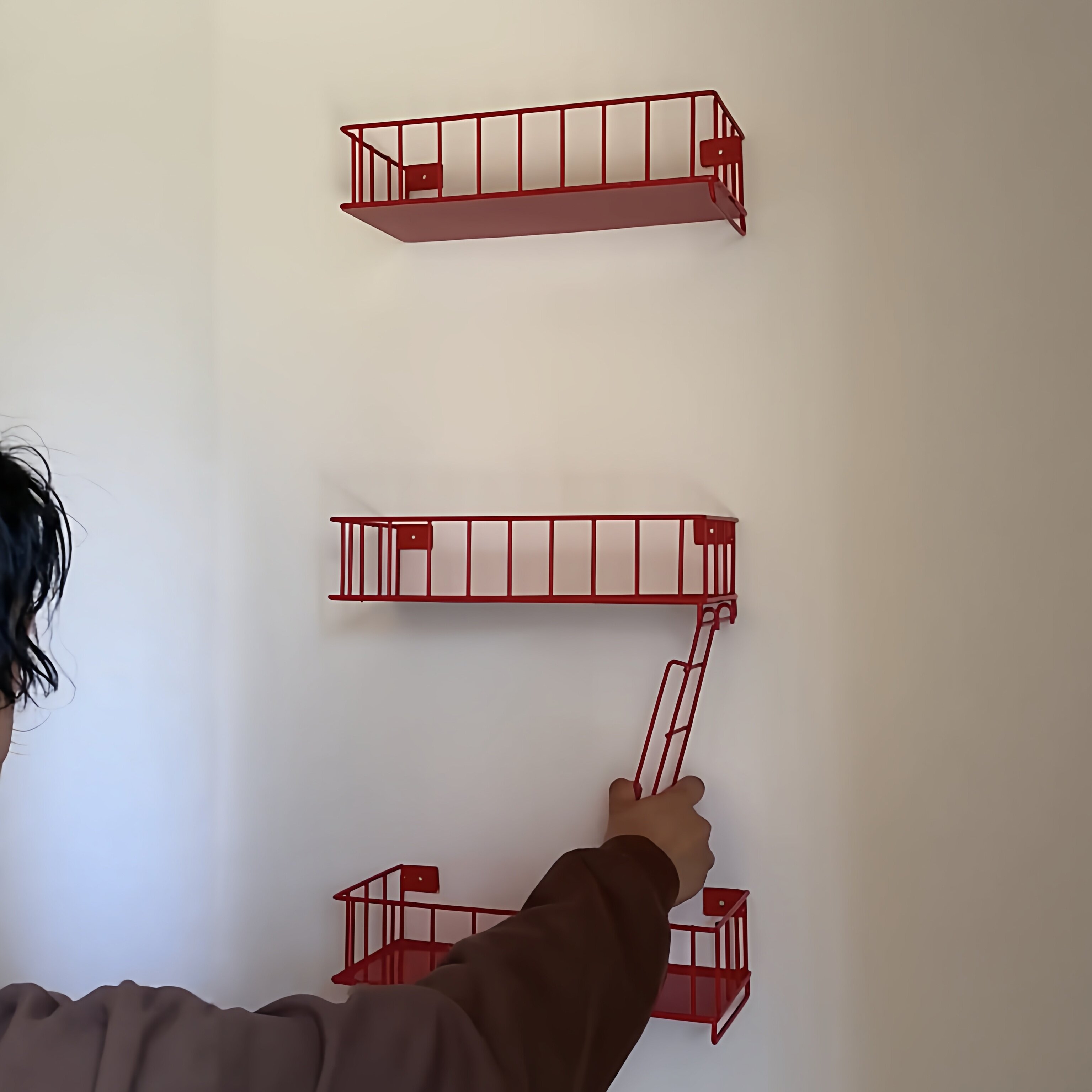 Fire Escape Wall Shelf, 3-Tier - Fire Escape Ladder avaliação e preço