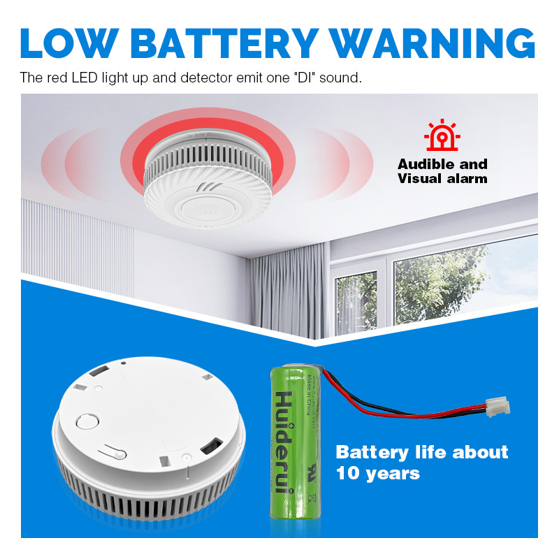10 Years Battery Powered Hotel - Smoke Detector Interconnected avaliação e preço