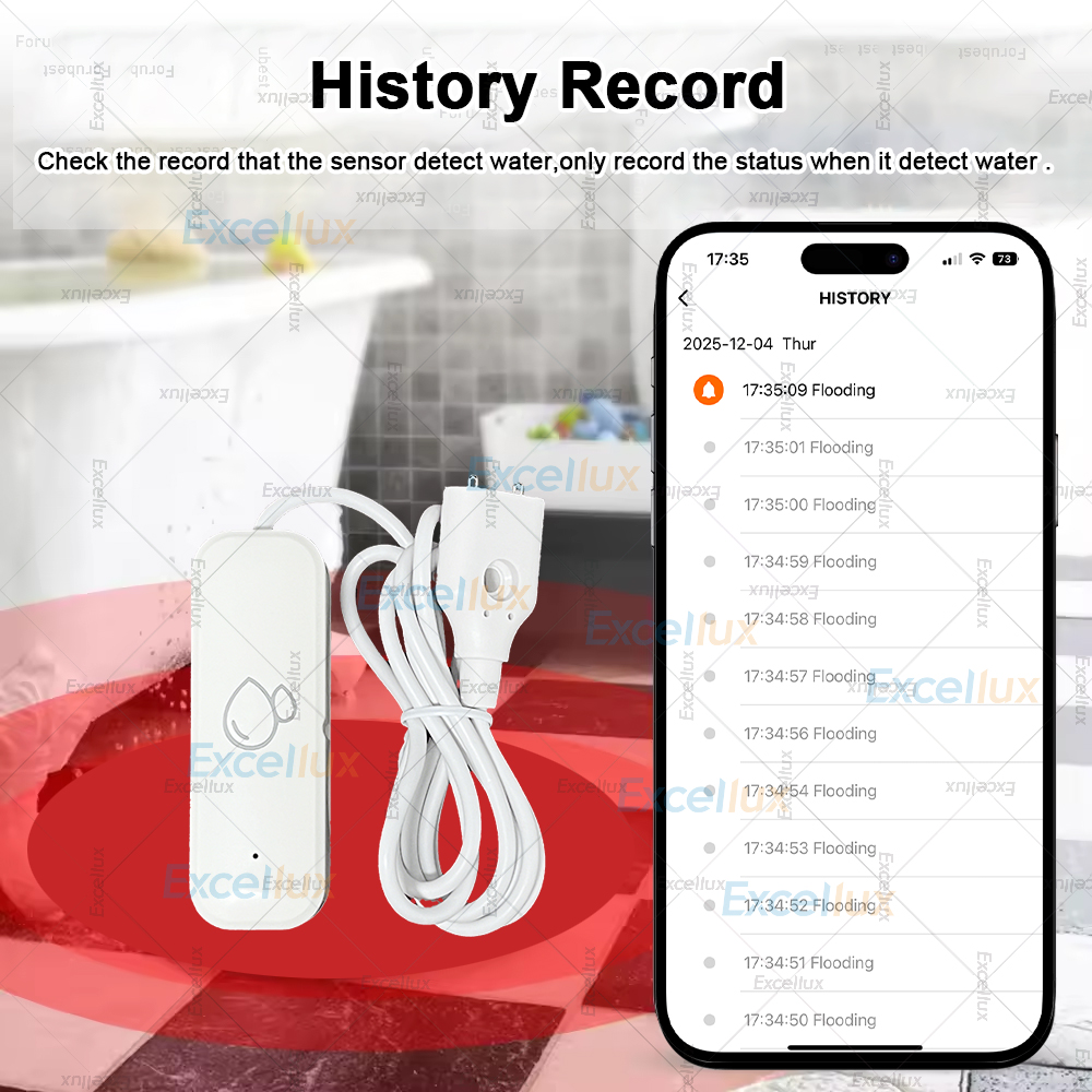 Zigbee Smart Water Leak Sensor - Water Alarm Sensor avaliação e preço
