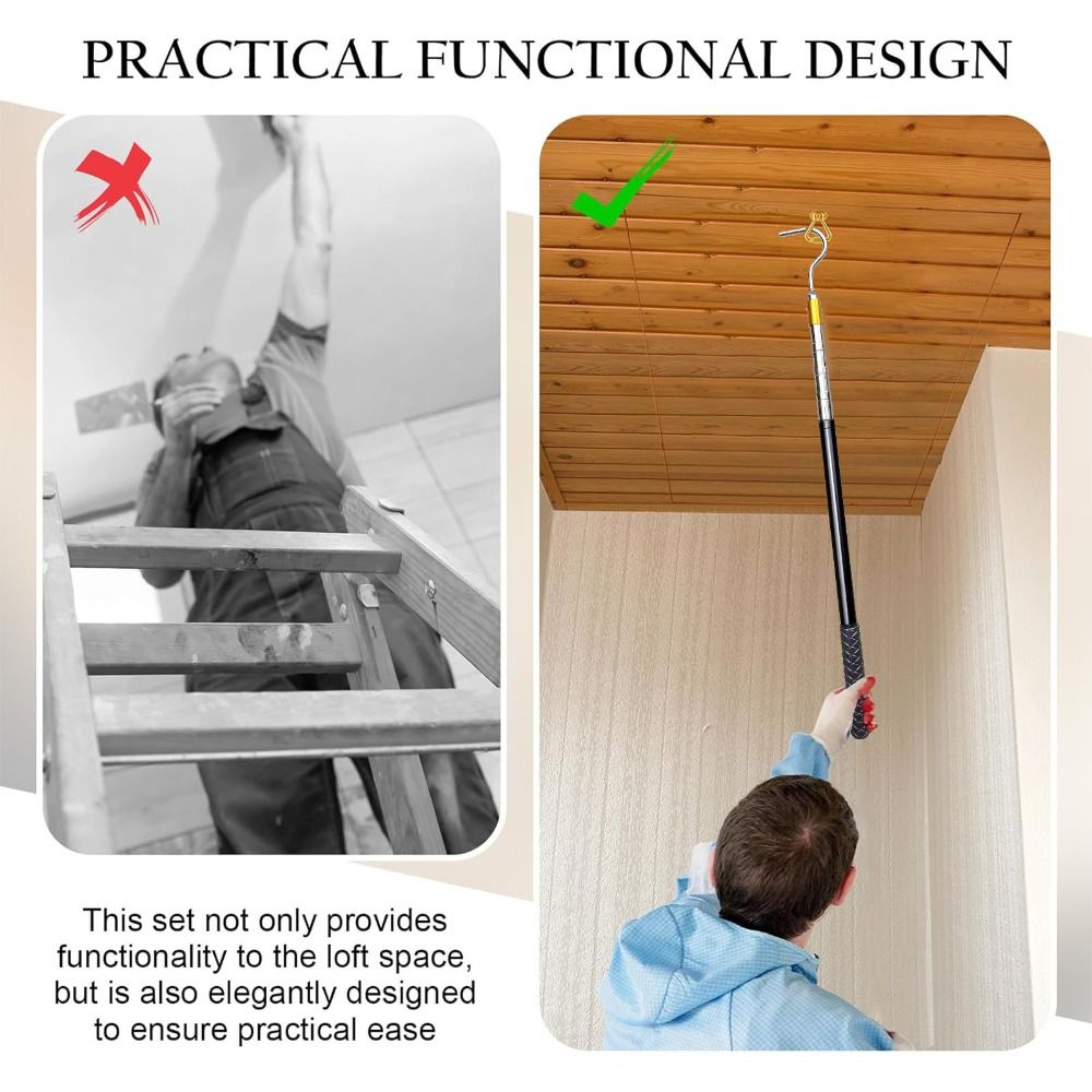 Stainless Steel Attic Ladder P - Fire Escape Ladder avaliação e preço