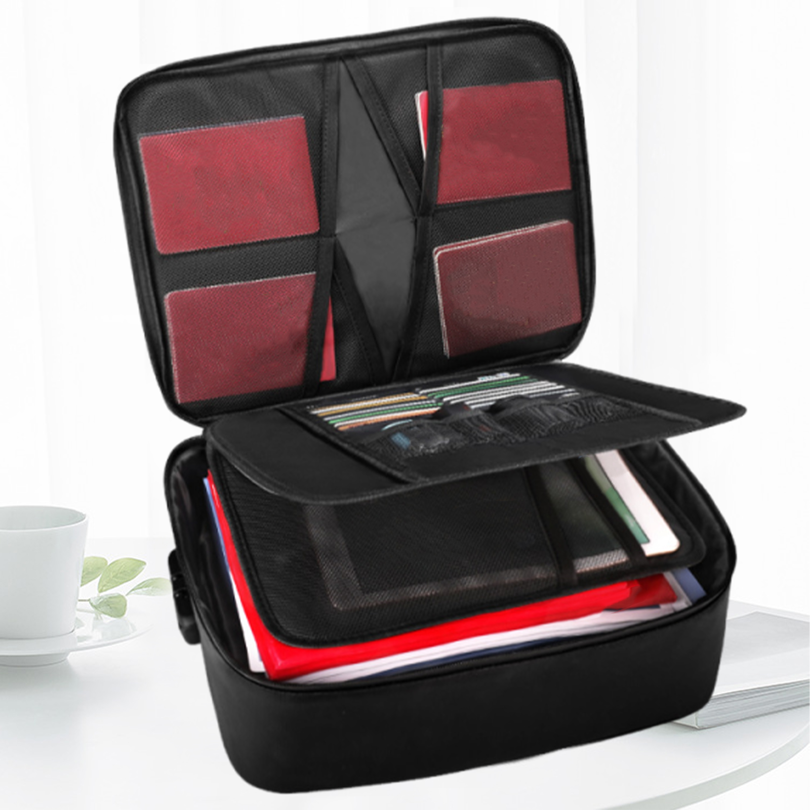 Fireproof Document Bag with Lo - Fire Safe Document avaliação e preço