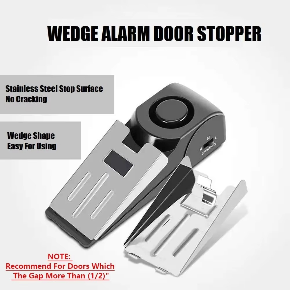 120db Wireless Stainless Steel - Door Stop Alarm avaliação e preço