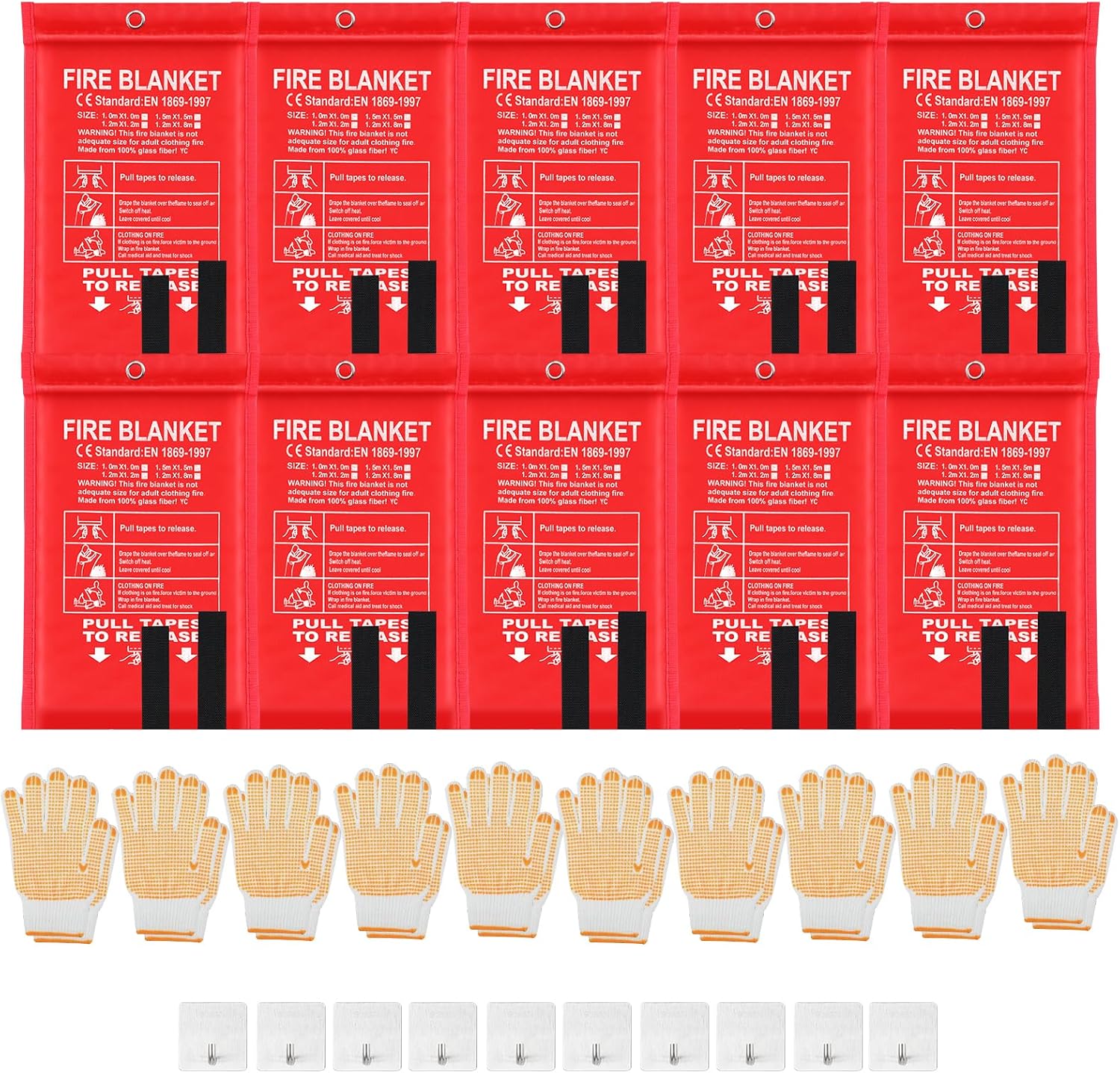 30 Pcs Fire Blankets 40x40 Inc - Fire Blanket Kitchen avaliação e preço