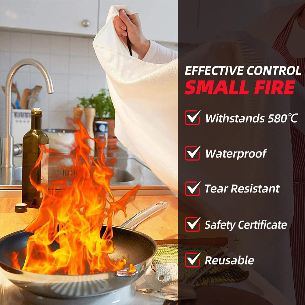 Emergency Fire Blanket for Hom - Fire Blanket Kitchen avaliação e preço