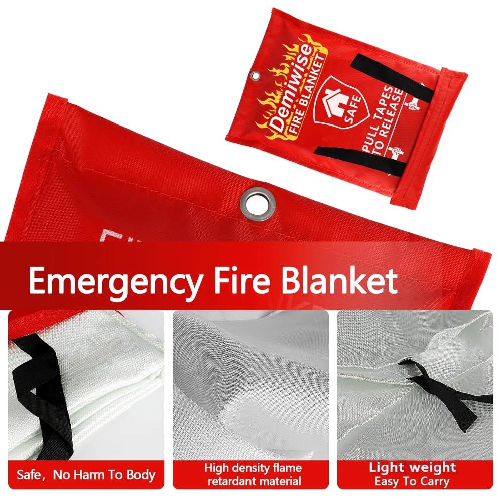 Thick Fire Blanket Emergency f - Fire Blanket Kitchen avaliação e preço