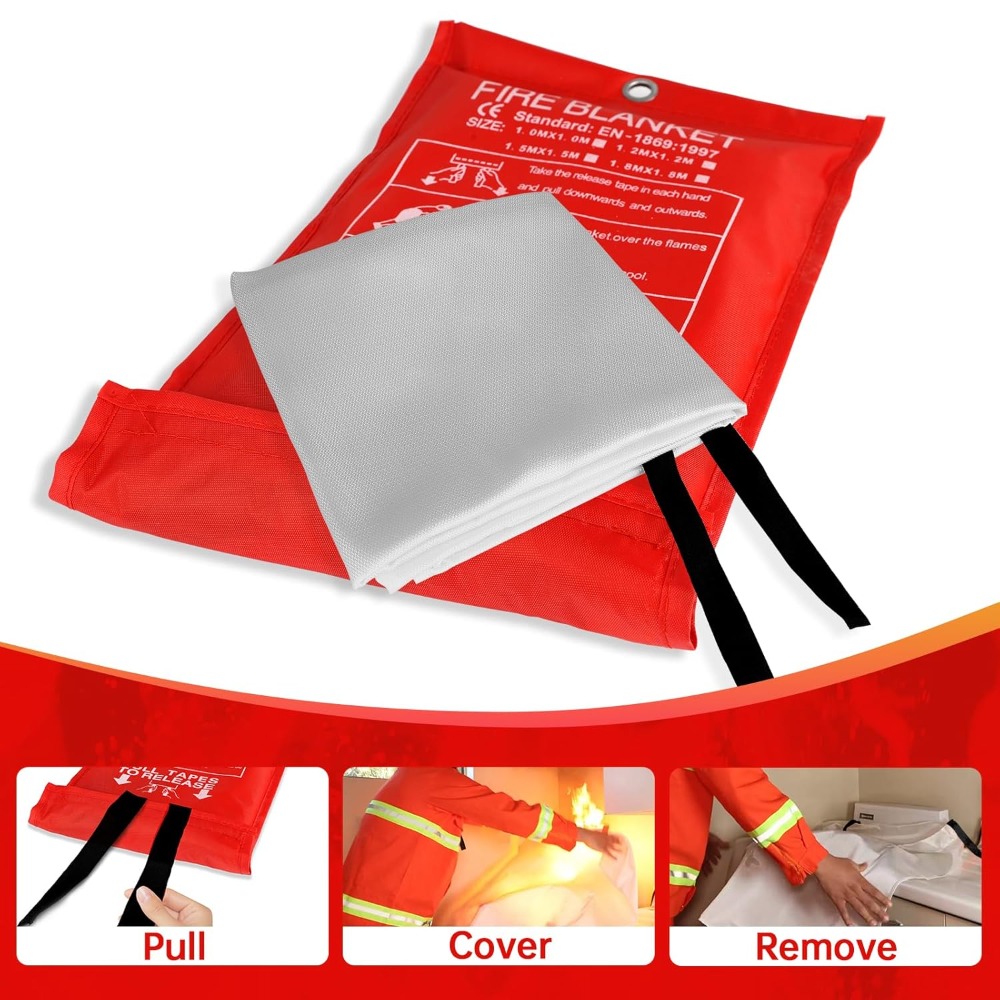 Thick Fire Blanket Emergency f - Fire Blanket Kitchen avaliação e preço