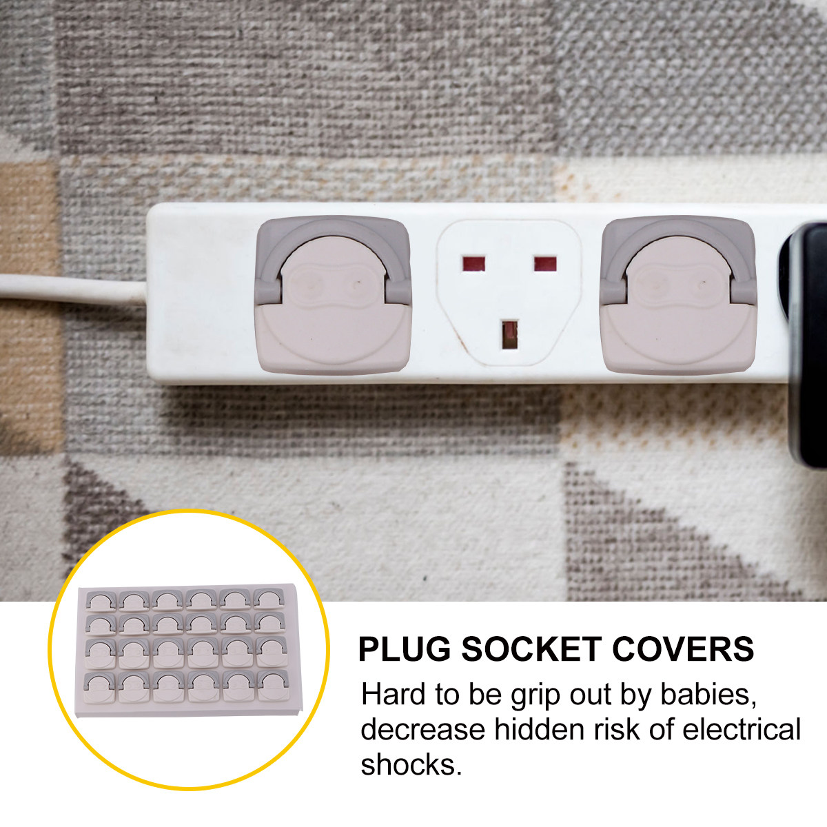 24Pcs Baby Safety Electric Soc - Outlet Cover Baby avaliação e preço