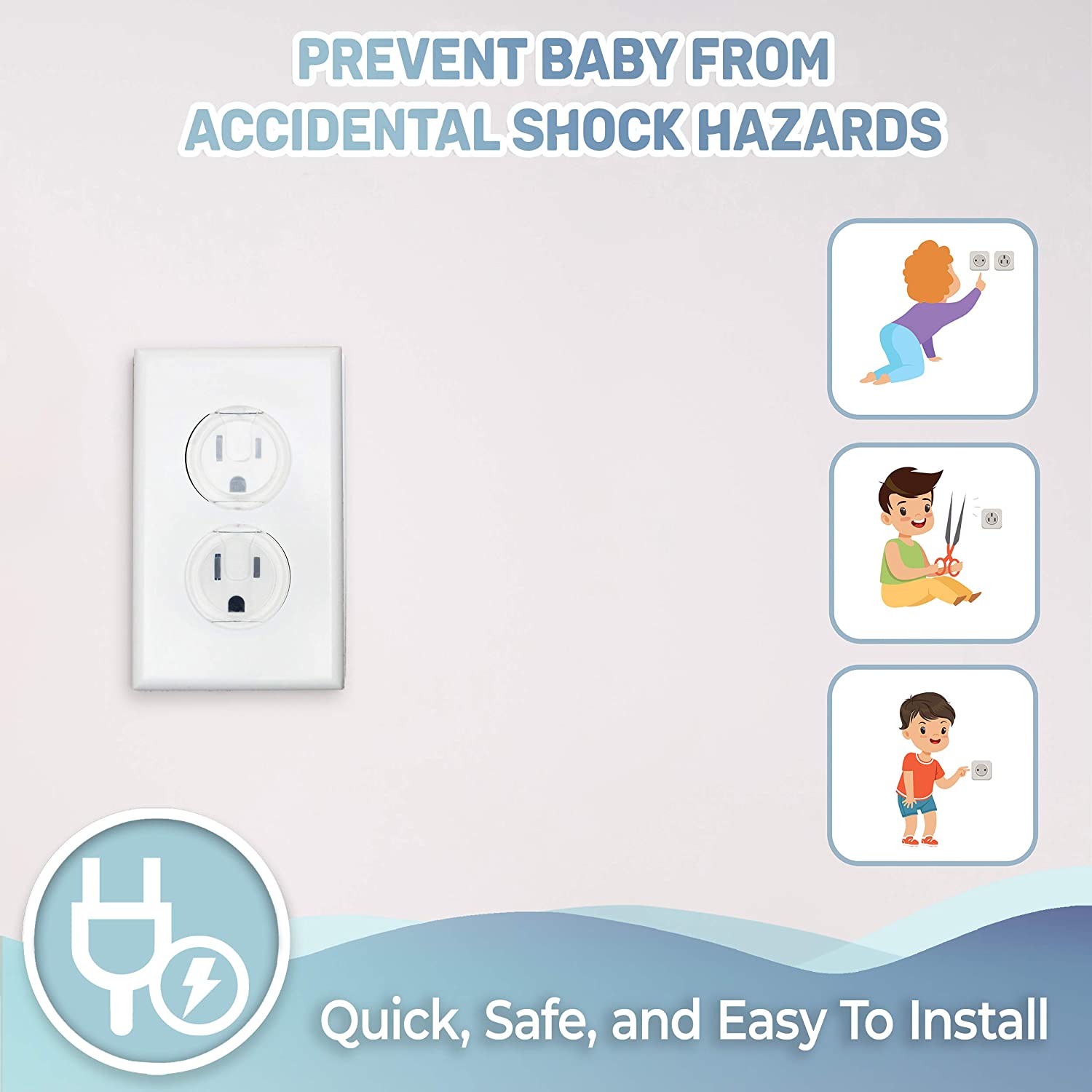 10pcs Outlet Covers, American  - Outlet Cover Baby avaliação e preço