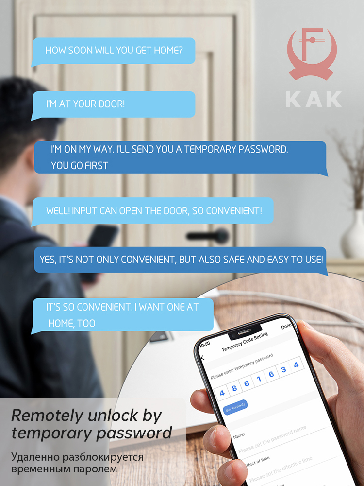 KAK Smart Fingerprint Door Loc - Security Chain Door avaliação e preço