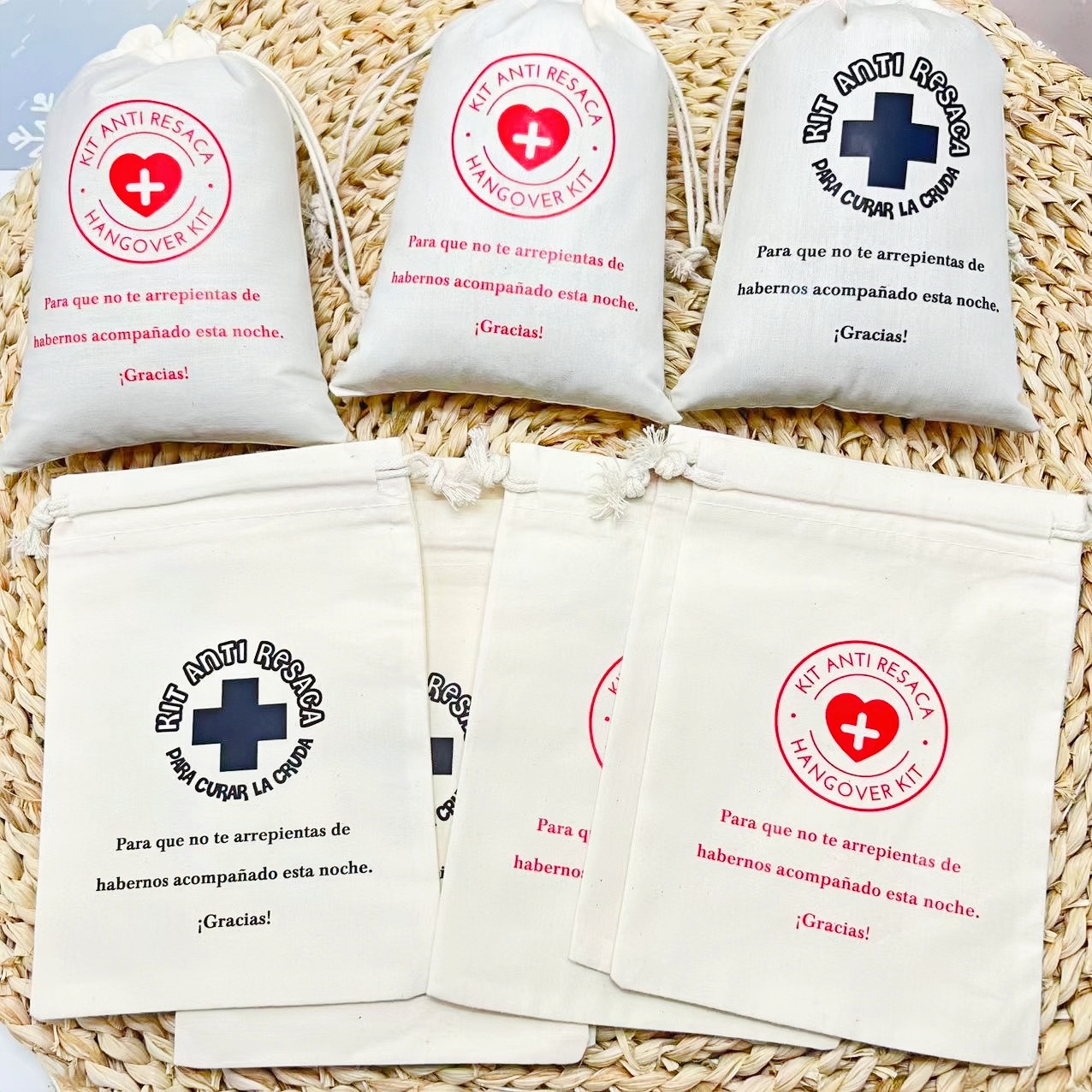 5PCS Spanish Hangover First Ai - First Aid Bag Kit avaliação e preço