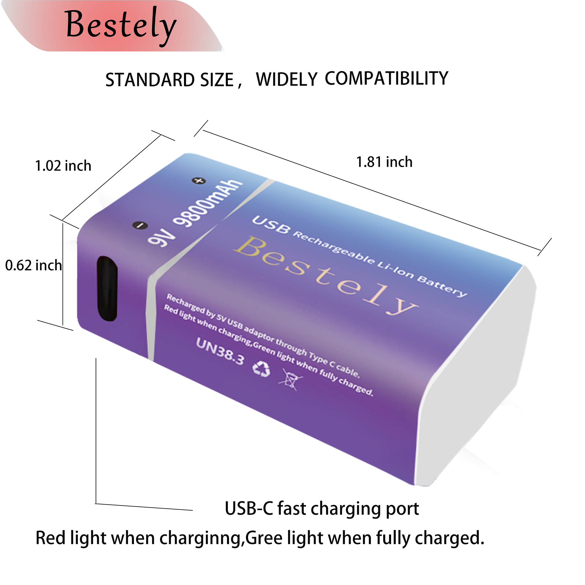 New 9V Rechargeable Li-ion Bat - Smoke Detector Interconnected avaliação e preço