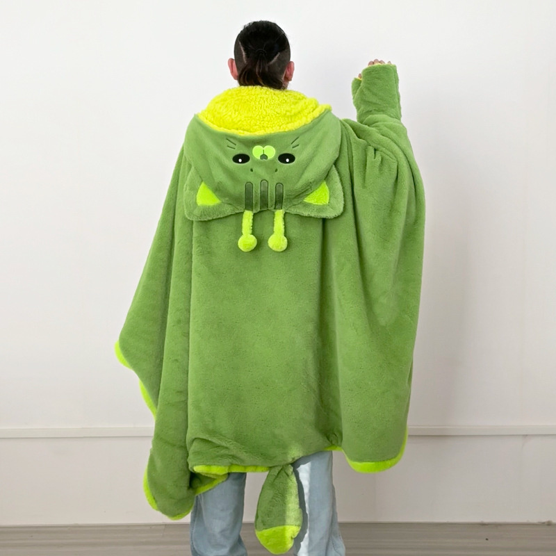 Cartoon Cute Alien Cat Hooded  - Fire Blanket Kitchen avaliação e preço