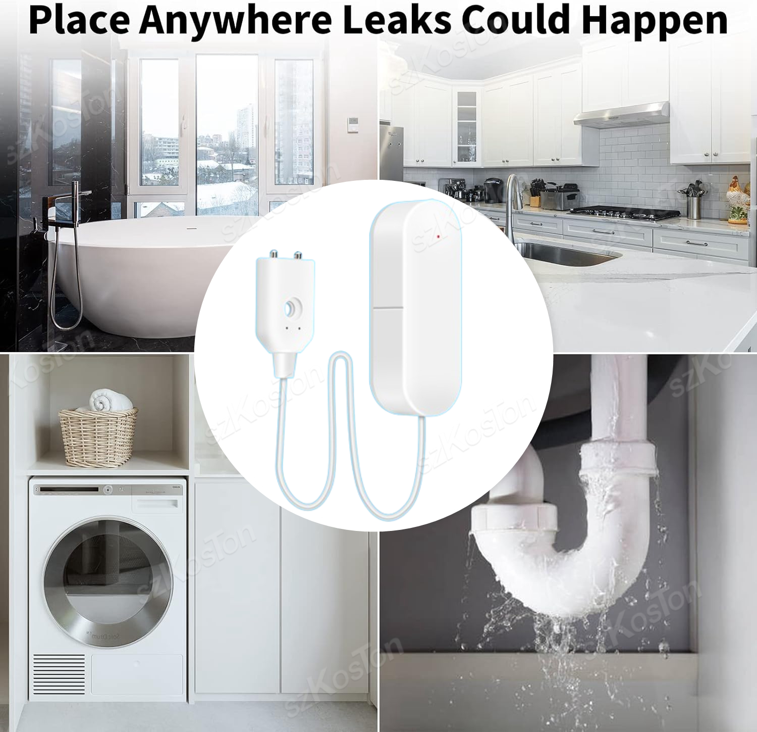 ZigBee 3.0 Water Leakage Senso - Water Alarm Sensor avaliação e preço