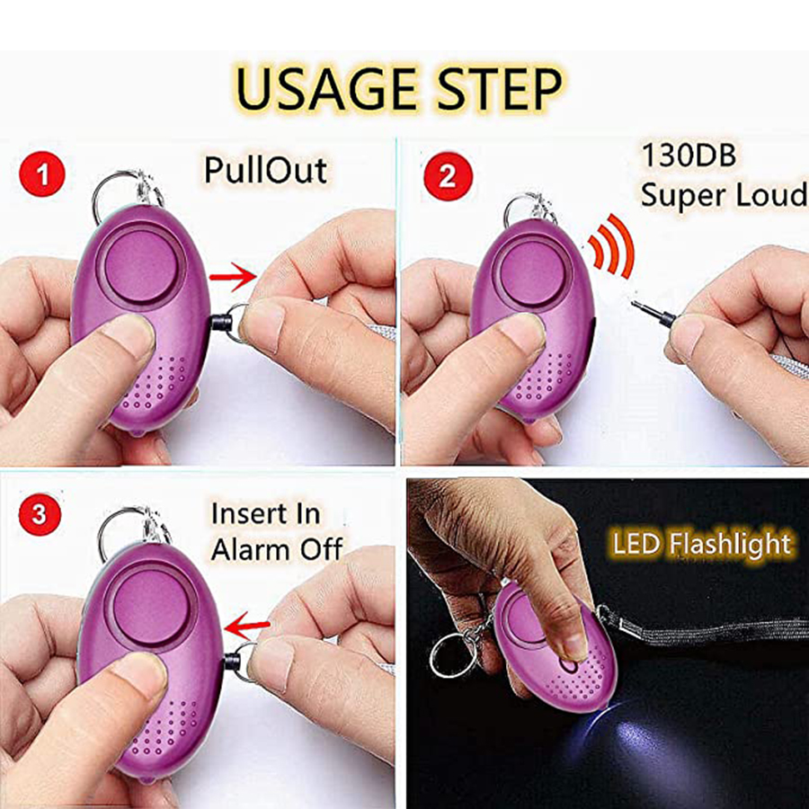 Safety Keychain Full Set For W - Personal Alarm Keychain avaliação e preço