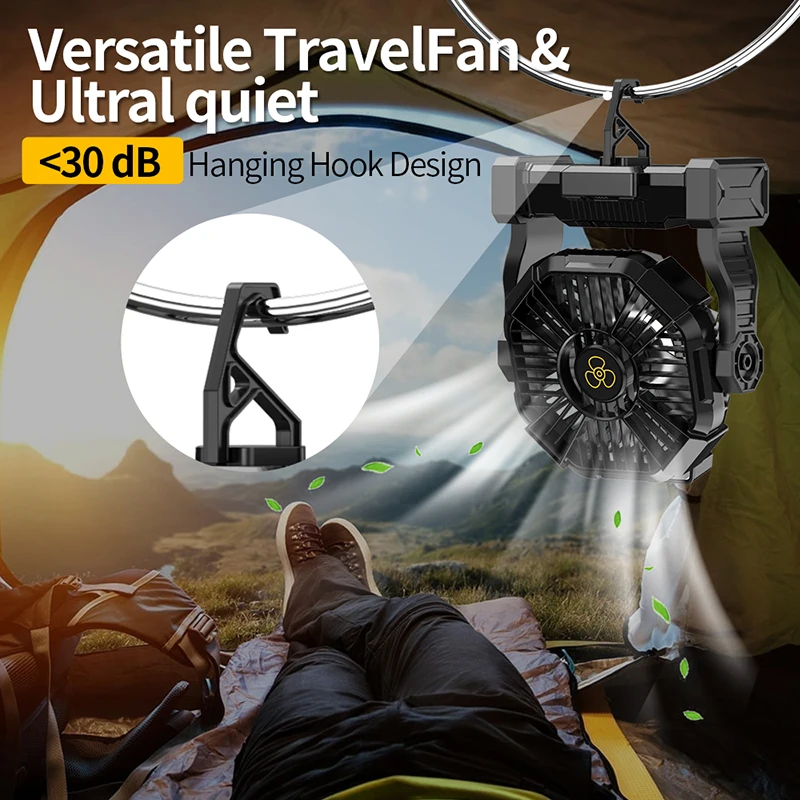 Rechargeable Portable Fan 1040 - Power Outage Light avaliação e preço