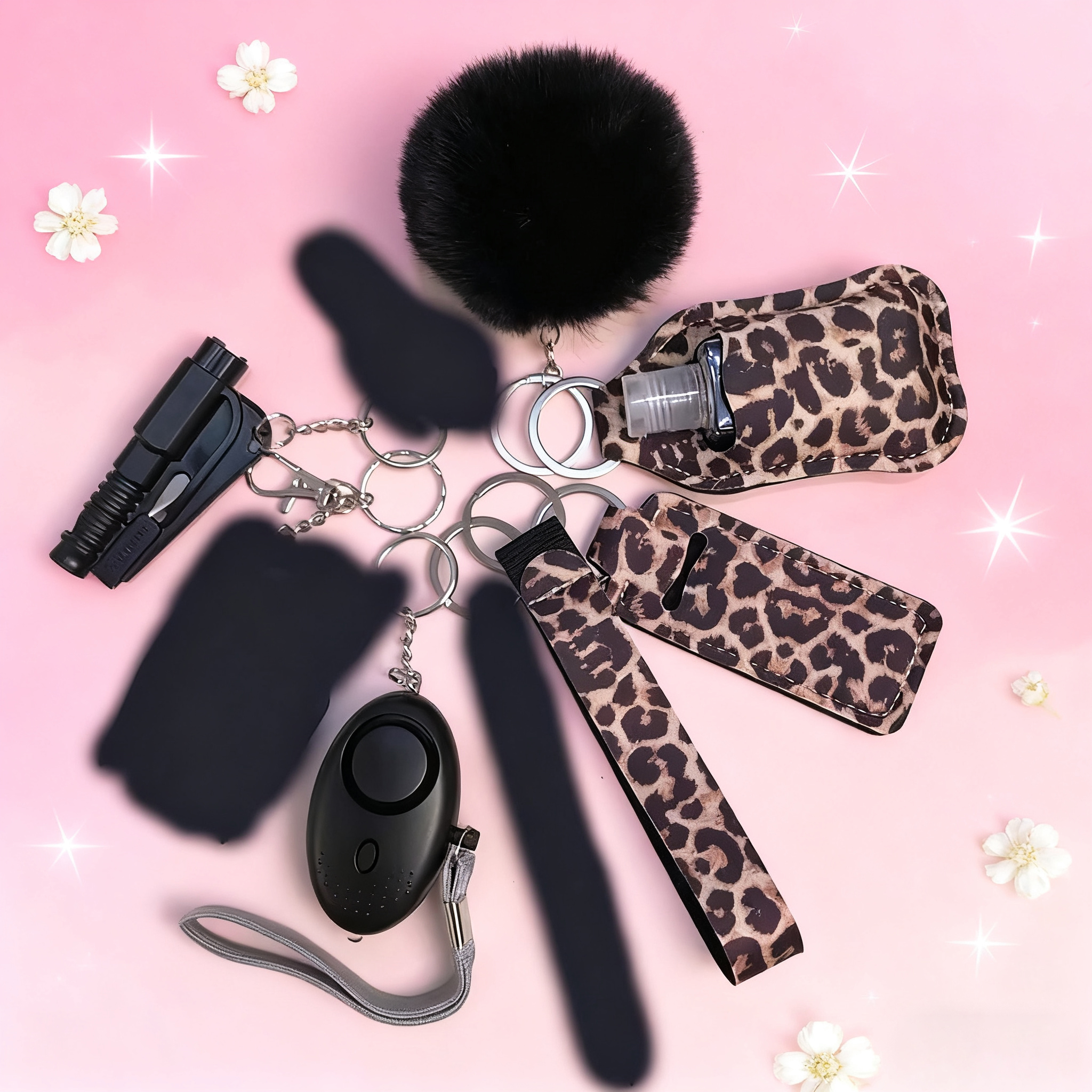 10Pcs Girl Security Self Defen - Personal Alarm Keychain avaliação e preço
