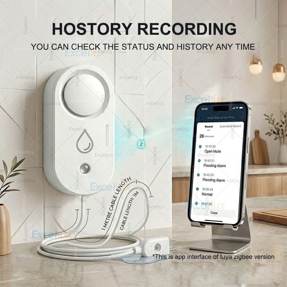 Smart Water Leak Sensor ZigBee - Water Alarm Sensor avaliação e preço