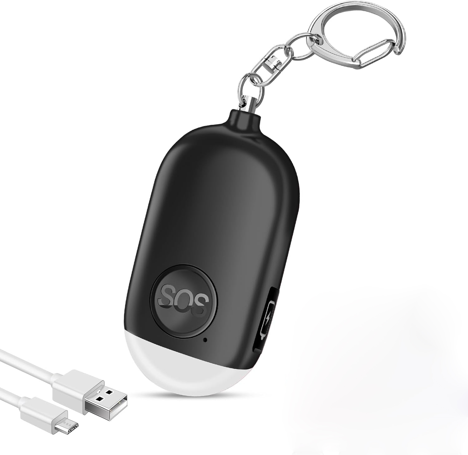 1pc Ultra-Loud 130DB Personal  - Personal Alarm Keychain avaliação e preço