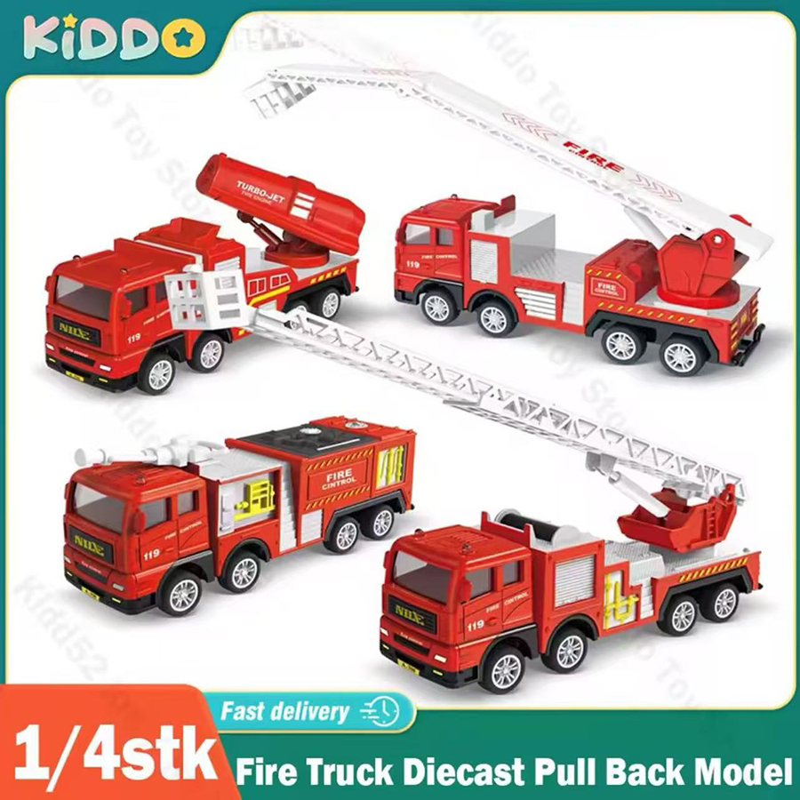 1pc-Alloy Fire Truck 1:32 Simu - Fire Escape Ladder avaliação e preço