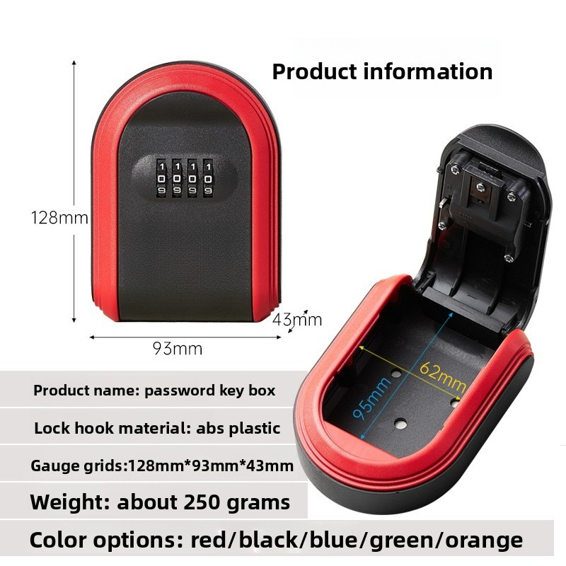 Plastic Key Box with Password  - Lockbox Key Secure avaliação e preço