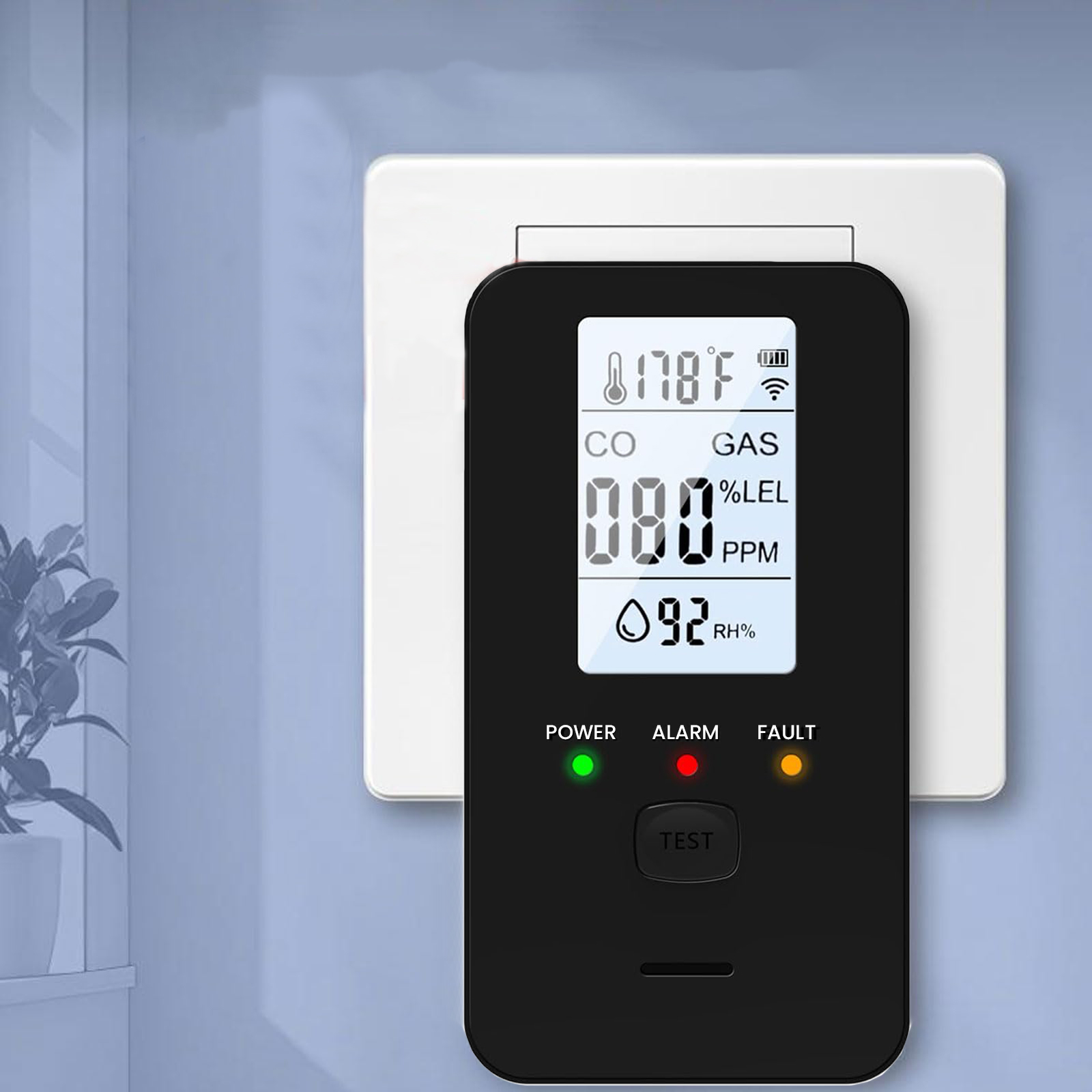 4-in-1 Gas & Carbon Monoxide D - Co Detector Plug avaliação e preço